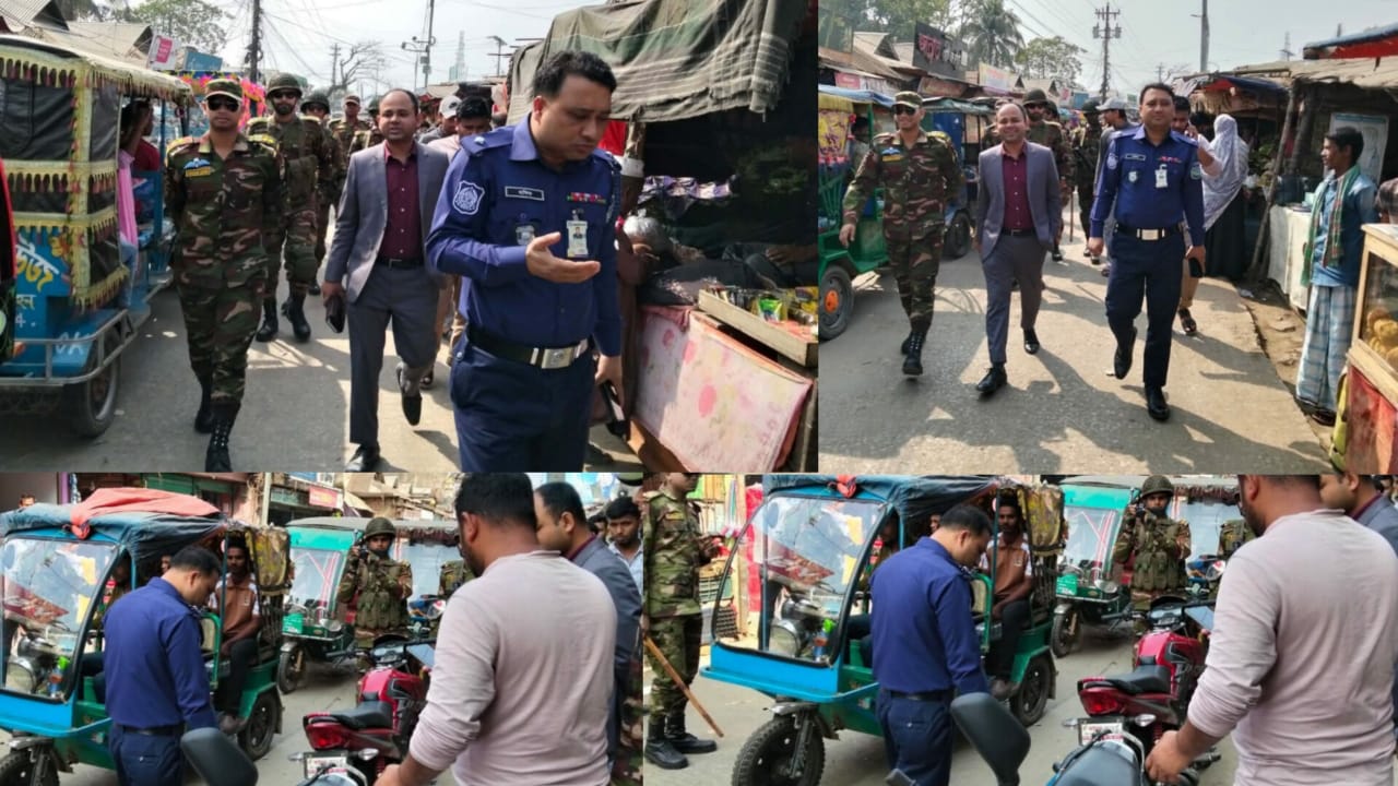 মোহনগঞ্জে যৌথ বাহিনীর অভিযান একজনের কারাদণ্ড ও একাধিক ব্যাক্তিকে জরিমানা 