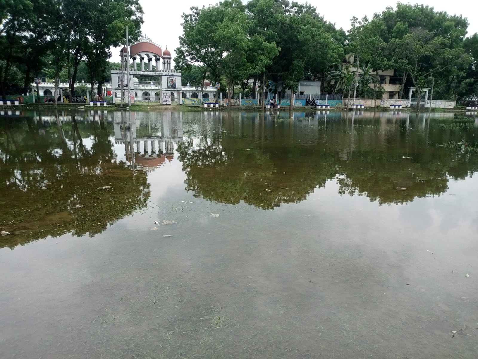 ধনবাড়ীফুটবল মাঠ এখন জলাশয়: খেলাধুলা বন্ধ, জনদুর্ভোগ চরমে 