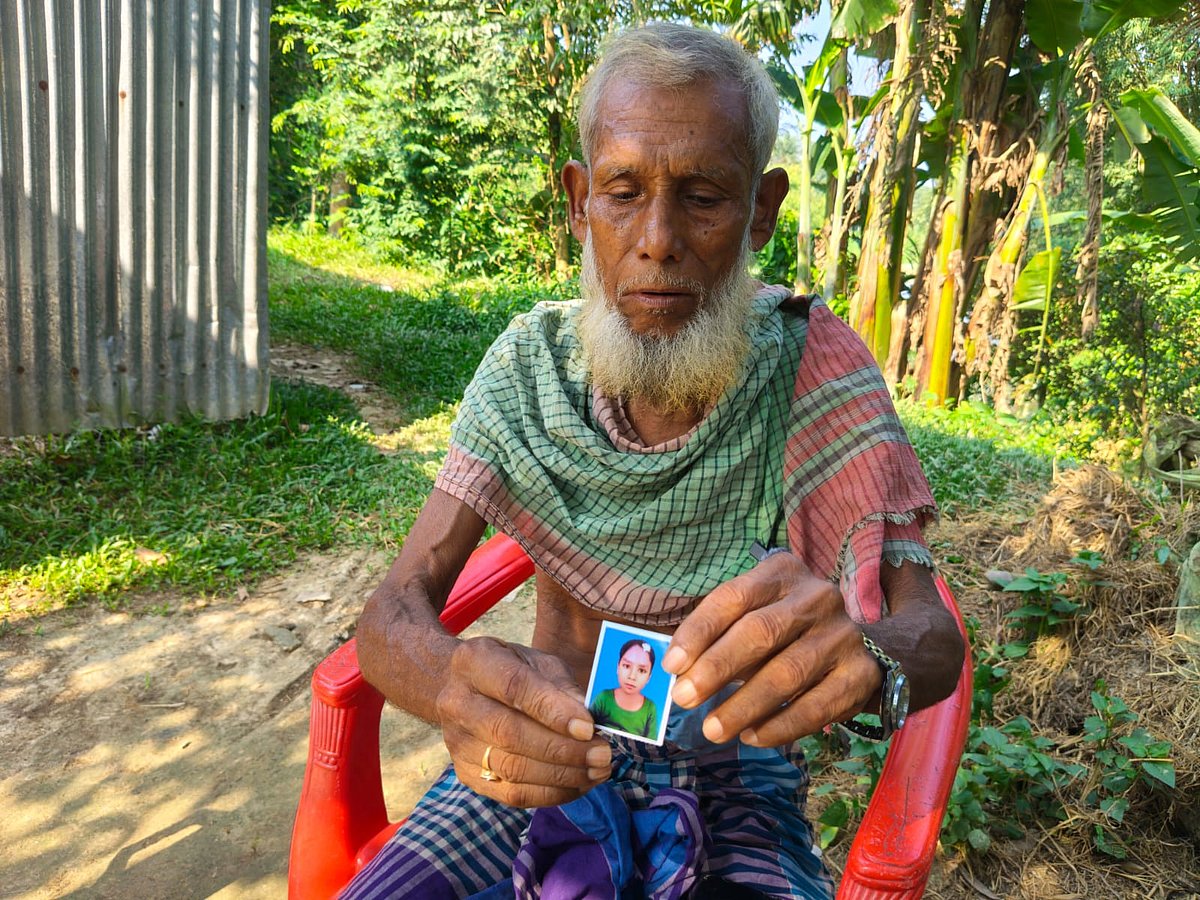 শিশু নাতনির ছবি হাতে এক মাস ধরে পথে পথে ৭১ বছরের ইসমাইল, চাইছেন খোঁজ