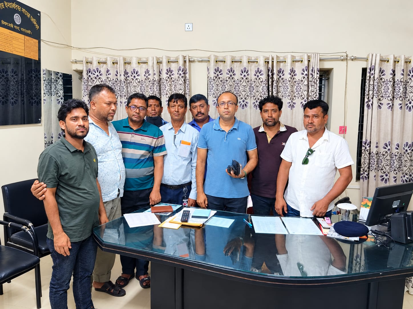 চিতলমারী থানার নবাগত ওসির সাথে থানা প্রেসক্লাবের সৌজন্য সাক্ষাৎ।