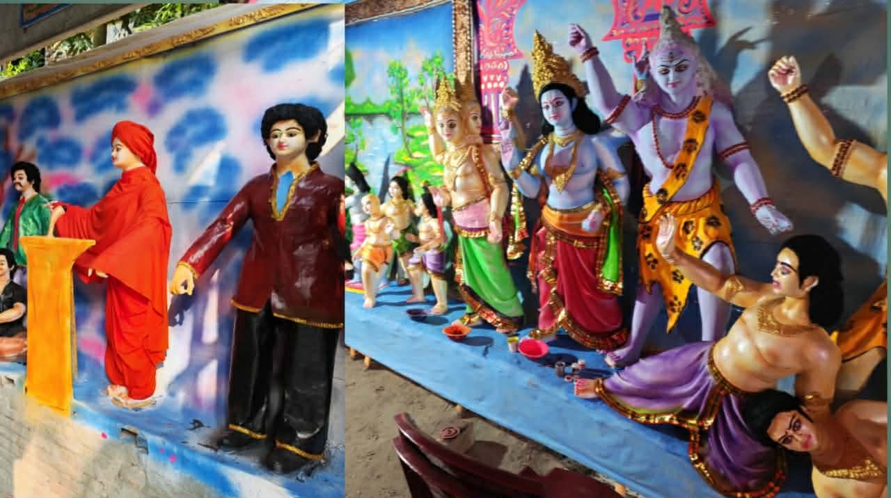 ডুমুরিয়ায় কাছাকাছি দুটি মন্ডপে 
সর্বাধিক প্রতীমার দূর্গোৎসব ঘিরে বিপুল উৎসাহ 
।